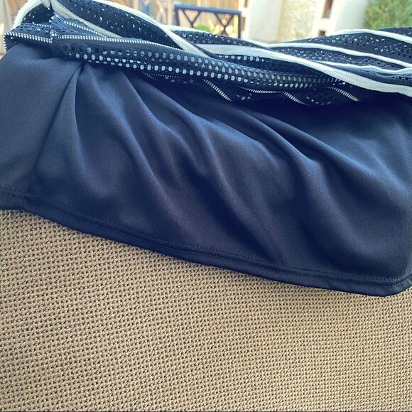 BOBEAU SKIRT IN BLACK & WHITE STRIPES SZ M NWT! Elastic Waist. Flattering Cut. - Picture 6 of 9